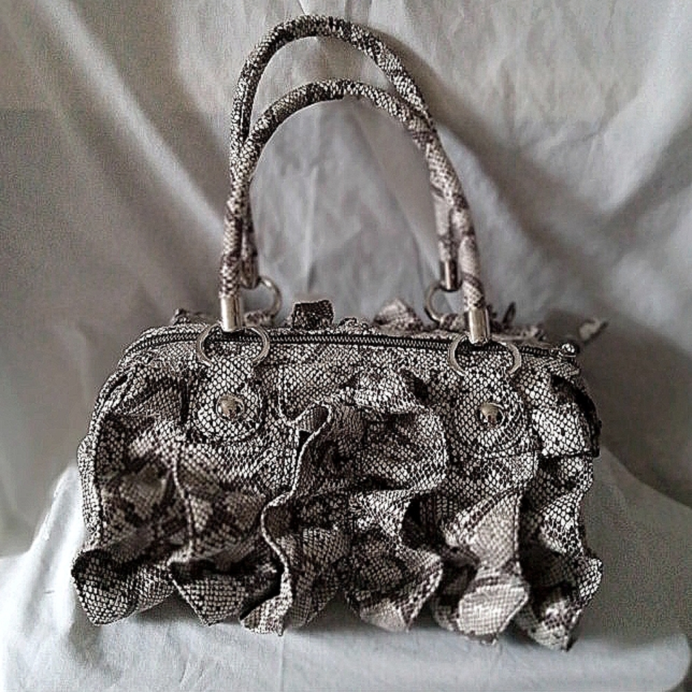 Beautiful bebe Faux Snakeskin Purse
